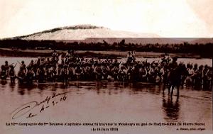 2e zouaves traversant la Moulouya